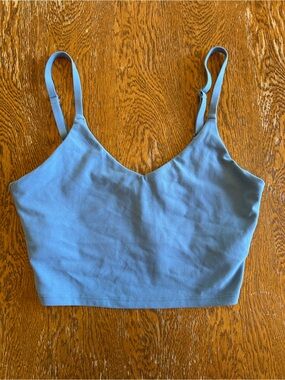 Athleta Dusty Blue Adjustable-Strap Brami